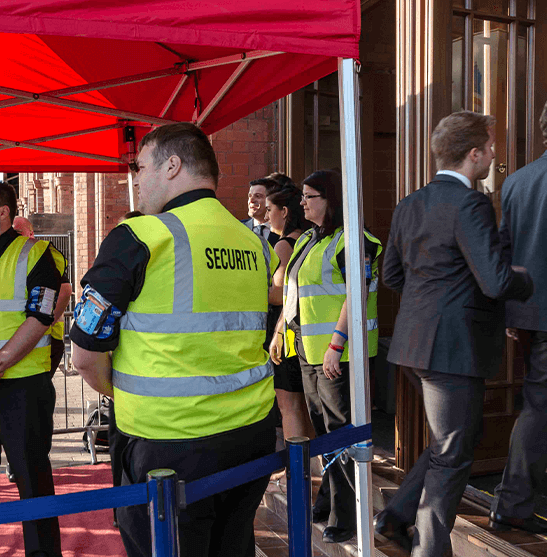 BGN security officer providing manned guarding services